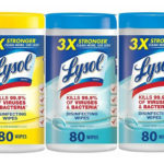 Lysol disinfecting wipes to help prevent spread of COVID-19 coronavirus.