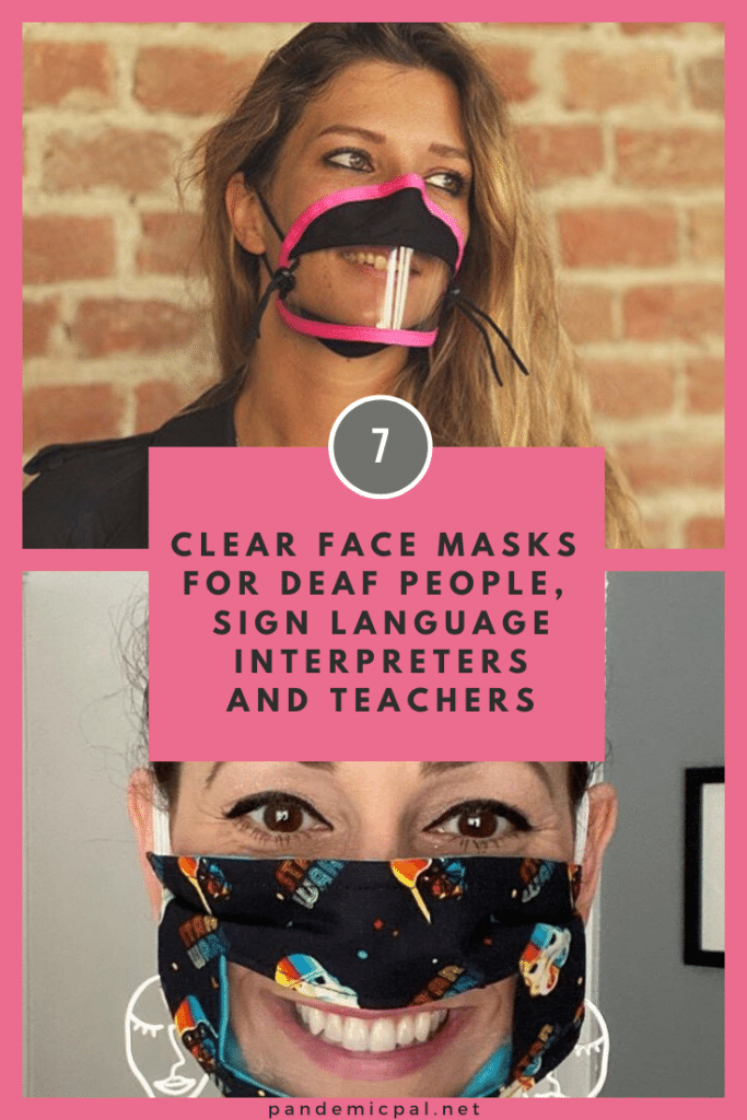 7 Clear Face Masks for Deaf and Hard of Hearing People, Interpreters and Teachers